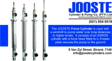 Force cylinder | Jooste Cylinder & Pump Co. (PTY) Ltd