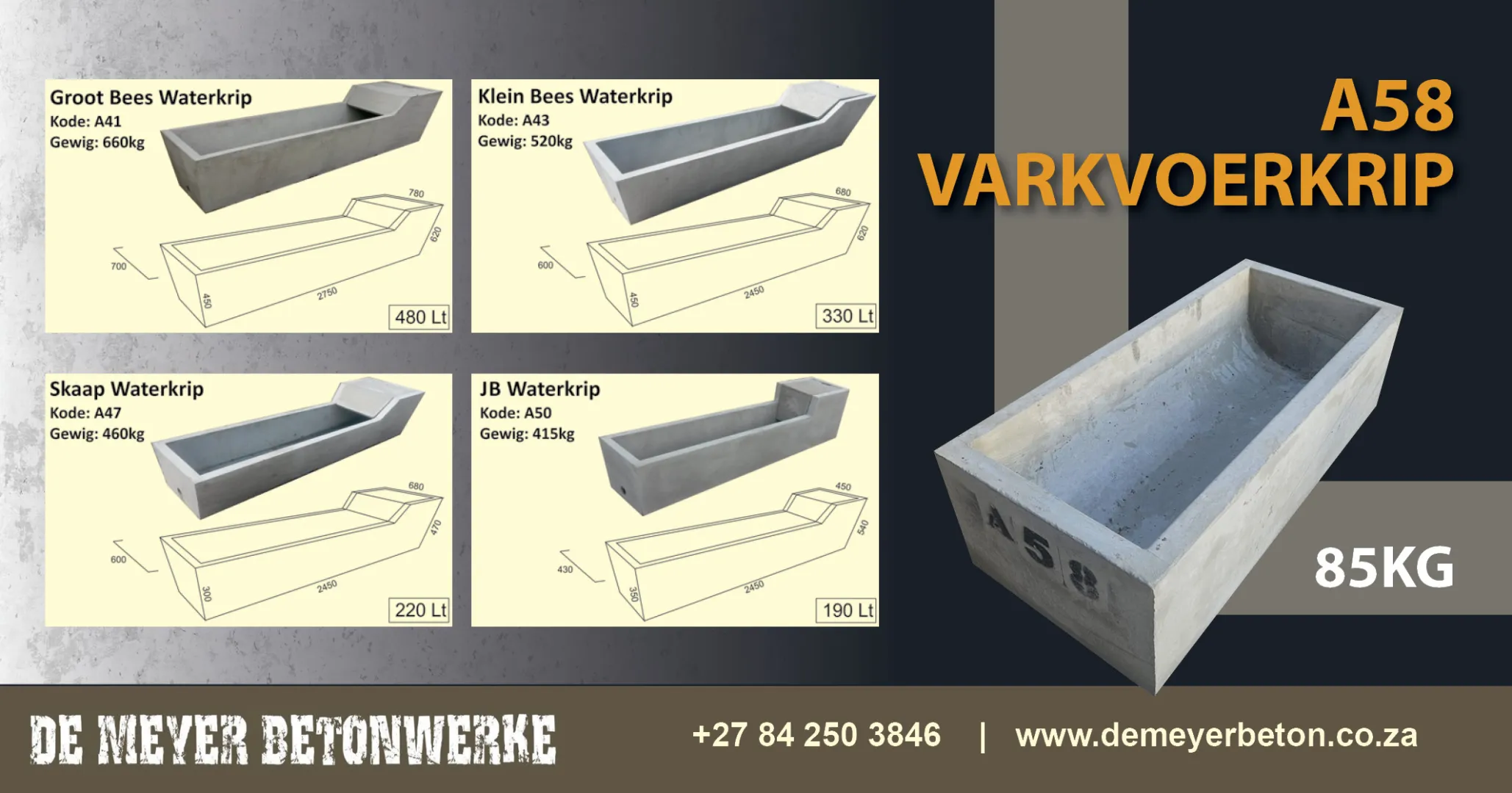 Groot bees waterkrip 660 kg | De Meyer Betonwerke