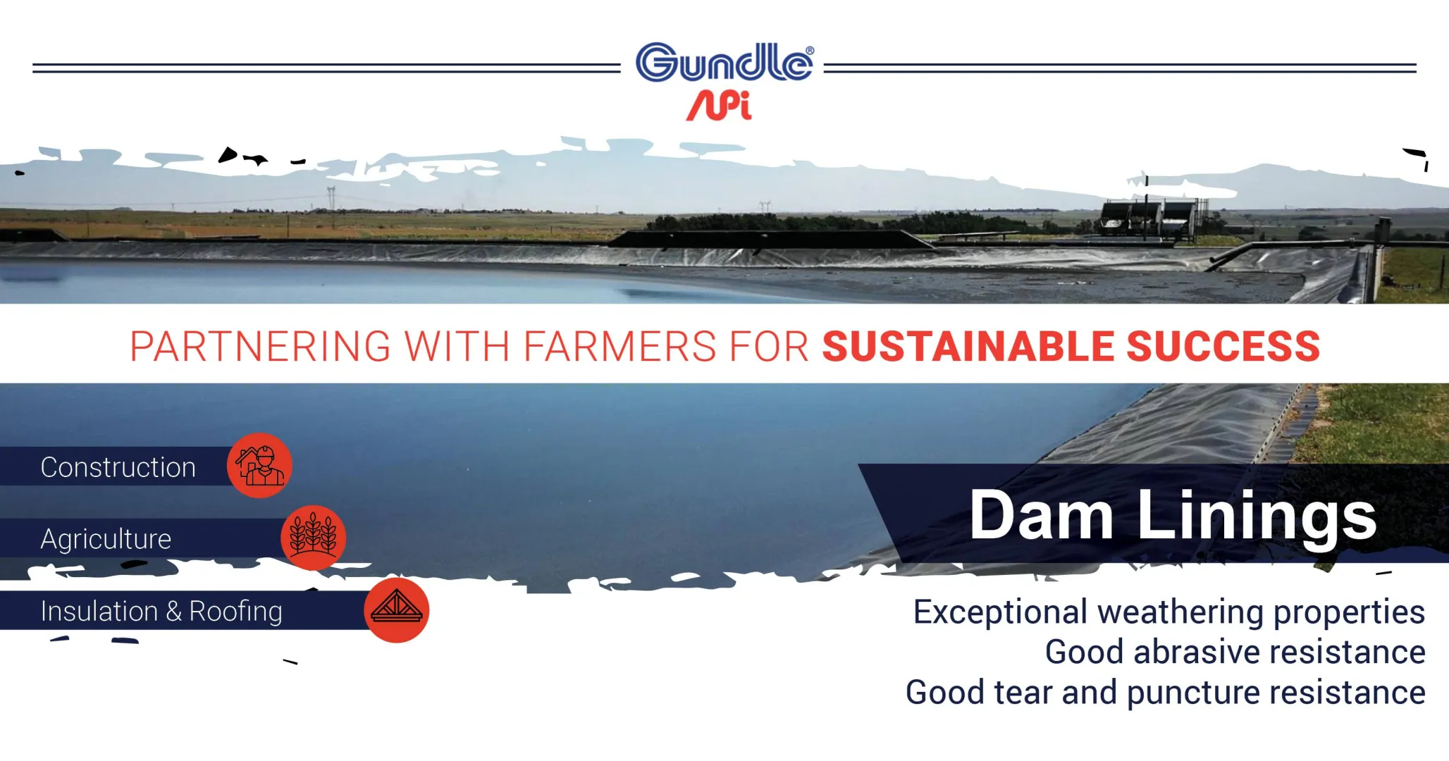 Dam linings | Gundle®