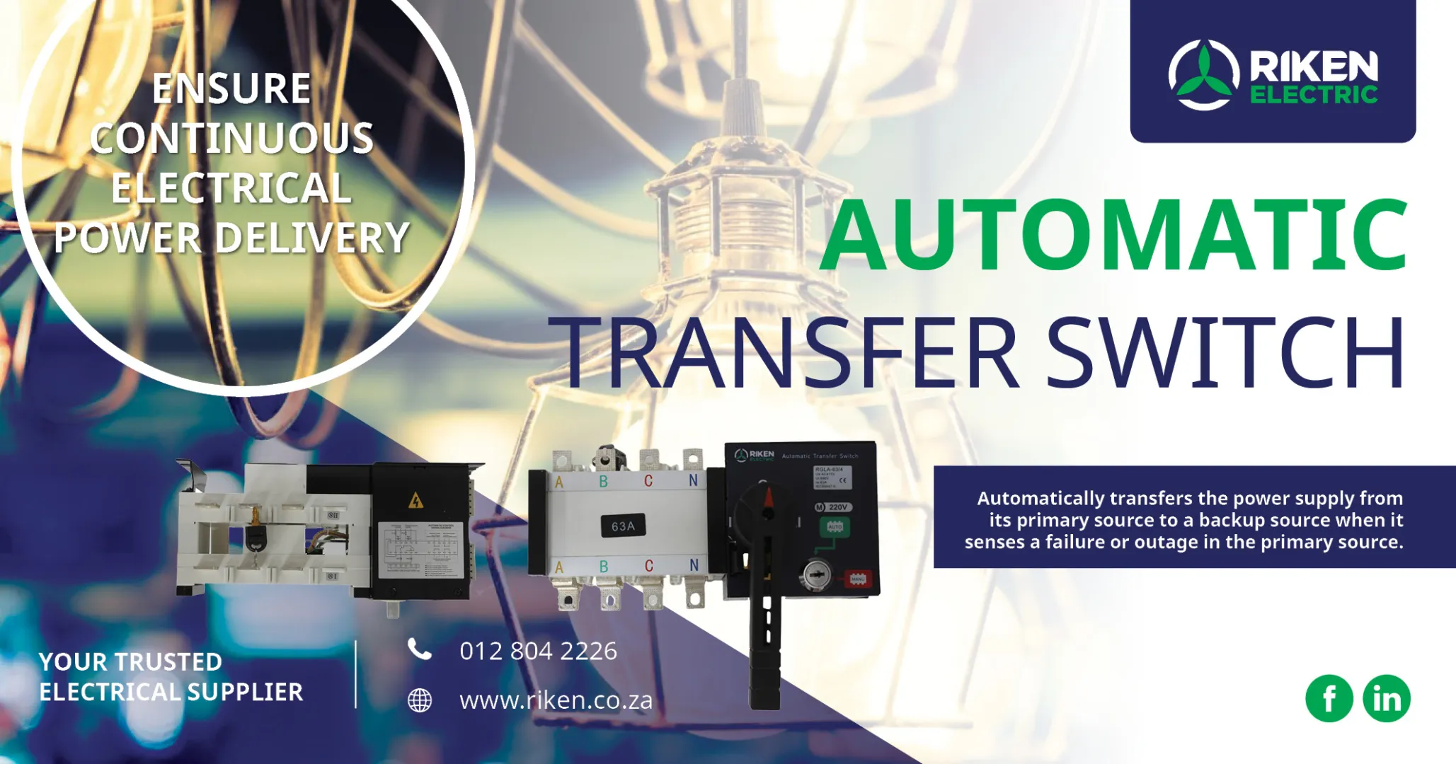 Ensure continuous electrical power delivery! | Riken Electric