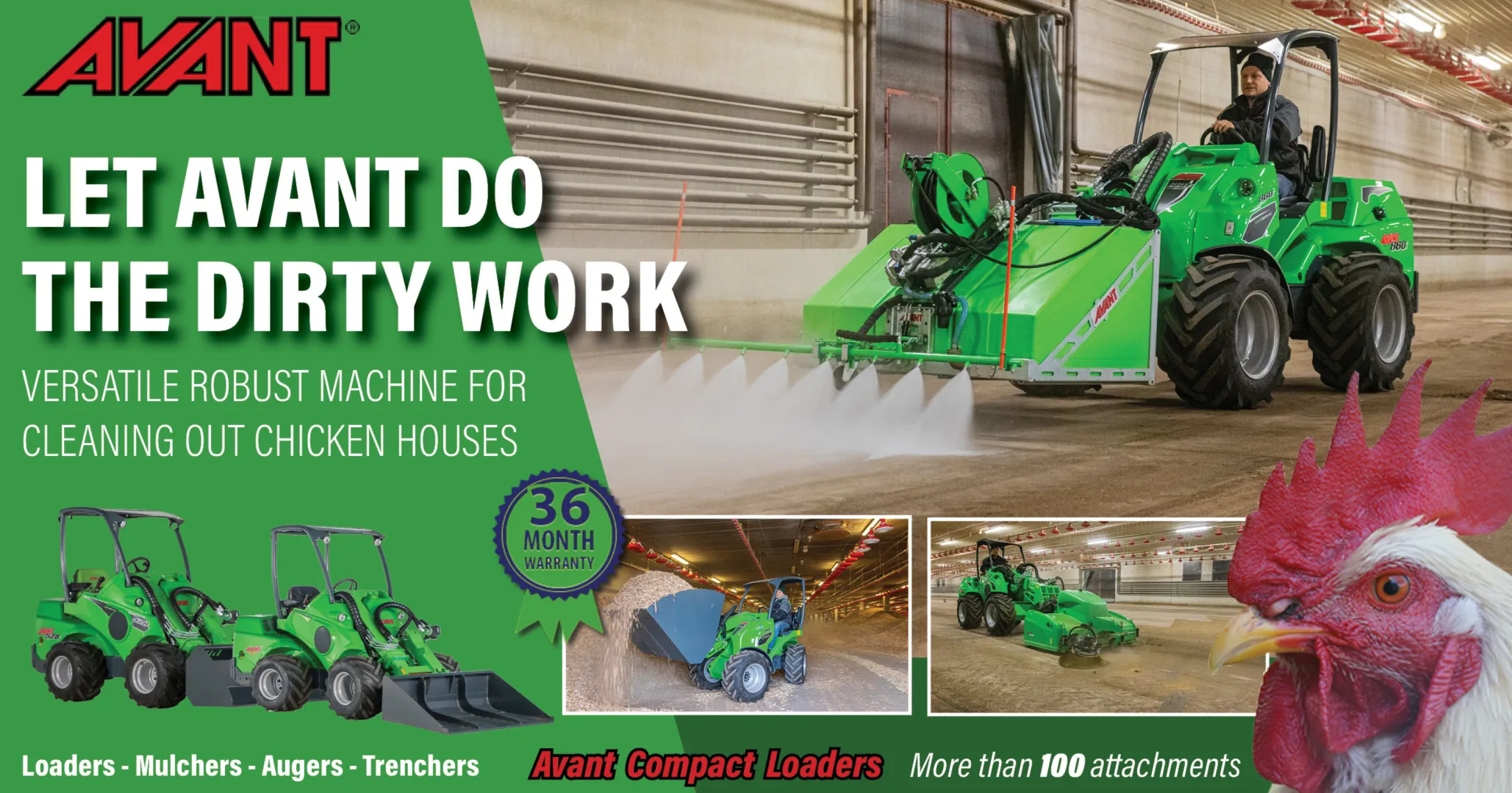 The AVANT solution for cleaning chicken houses | Avant SA