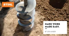 Hard work made easy with the BT 230 Auger | STIHL