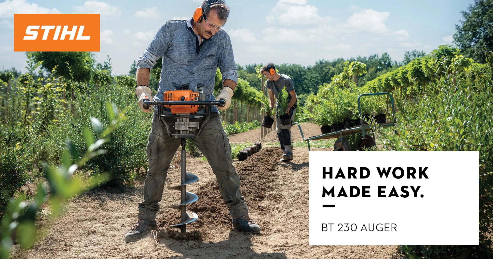 Hard work made easy with the BT 230 Auger | STIHL