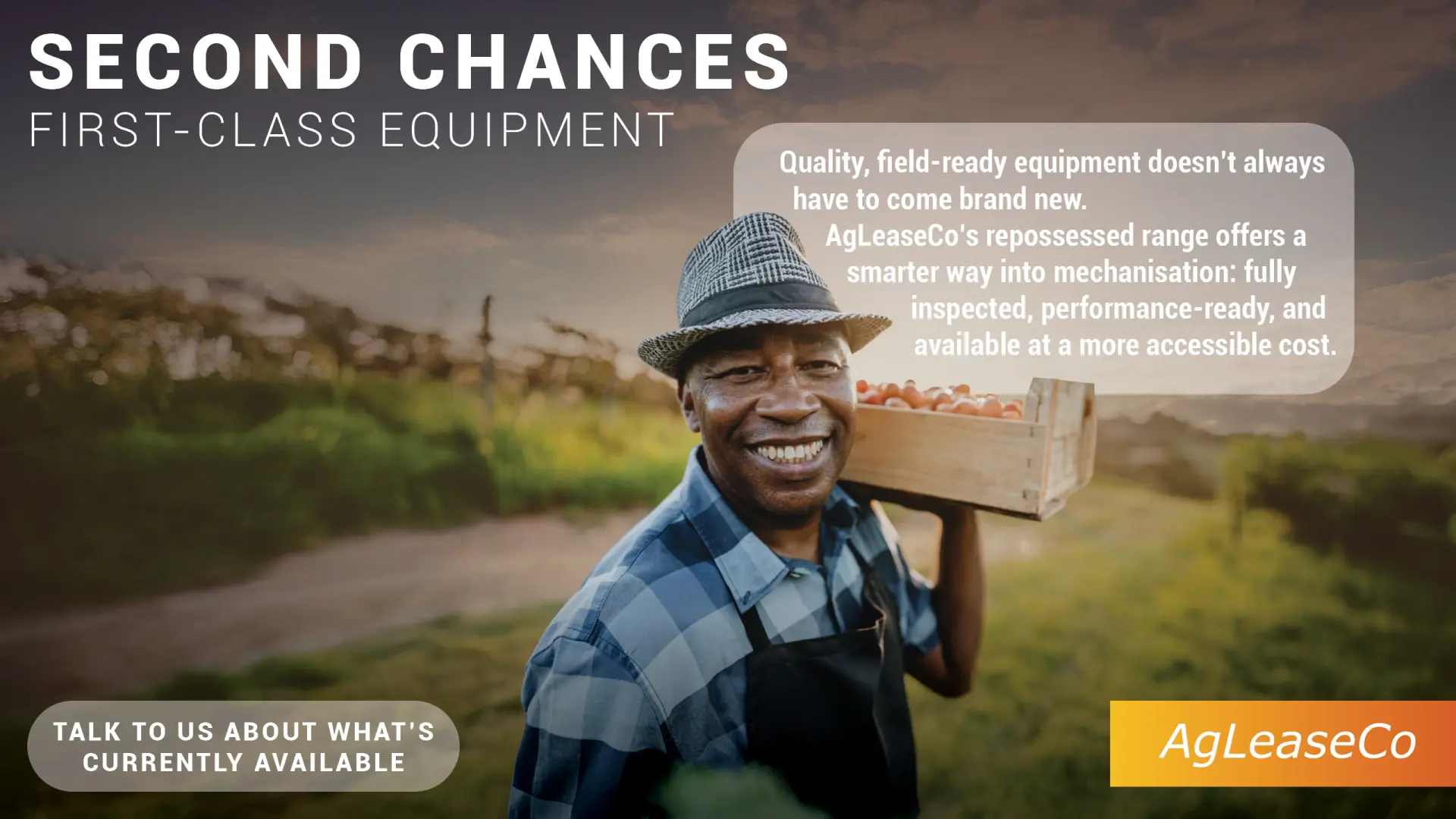 Second chances | First-class equipment | AgLeaseCo