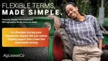 Financing shouldn't feel complicated. With AgLeaseCo, flexible terms are simple | AgLeaseCo