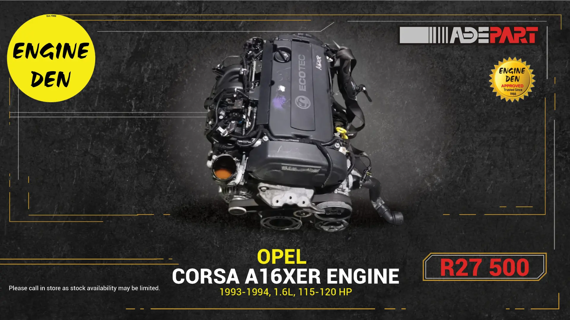 Opel Corsa A16XER Engine | Engine Den