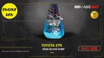 Toyota 2TR head-block-sump | Engine Den