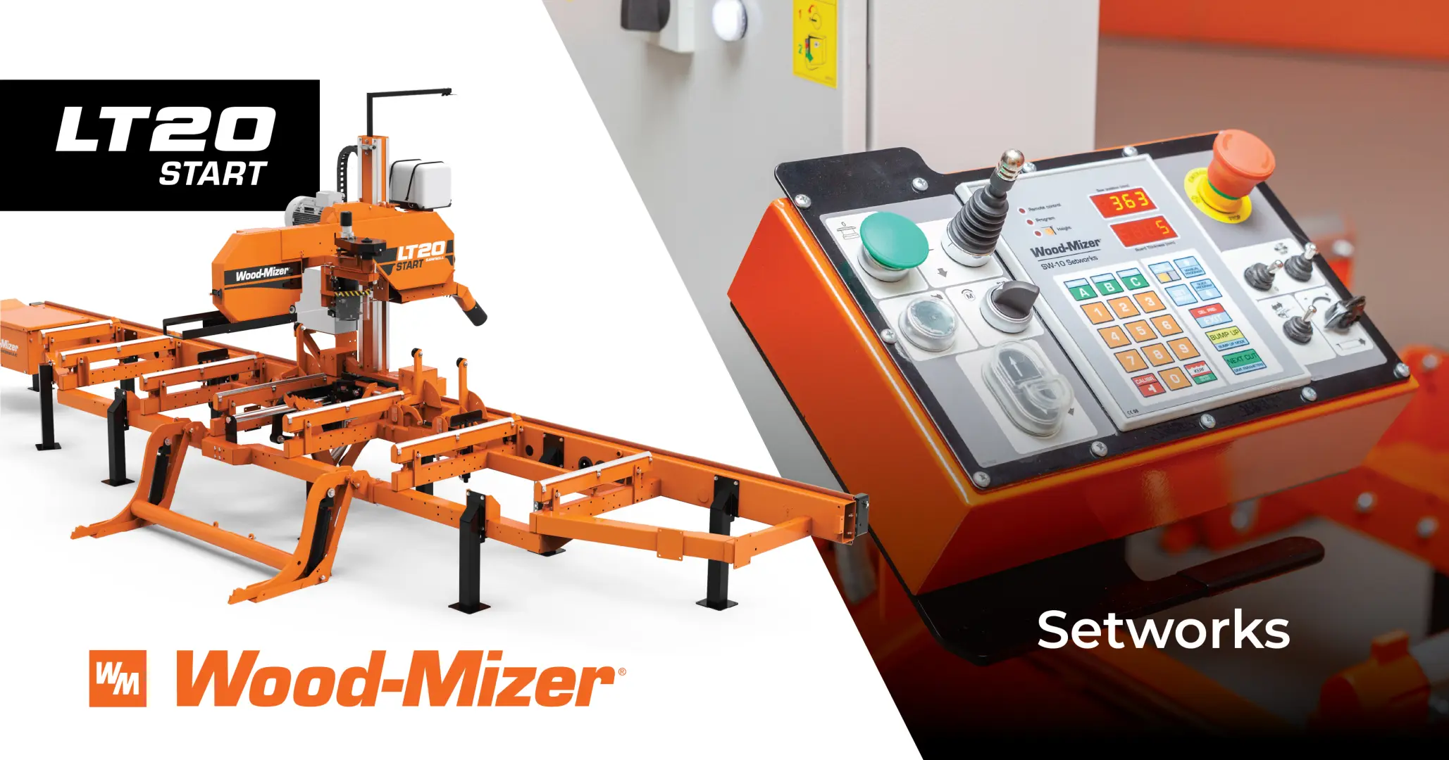 Full hydraulics ready for action! | LT20 Sawmill Series | Wood-Mizer