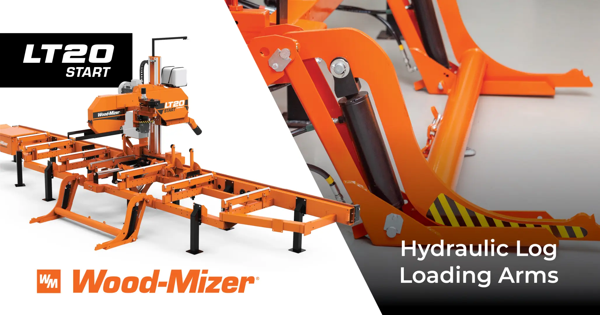 Full hydraulics ready for action! | LT20 Sawmill Series | Wood-Mizer