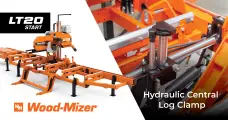 Secure Timber Processing: Hydraulic Central Log Clamp | LT20 Start | Wood-Mizer