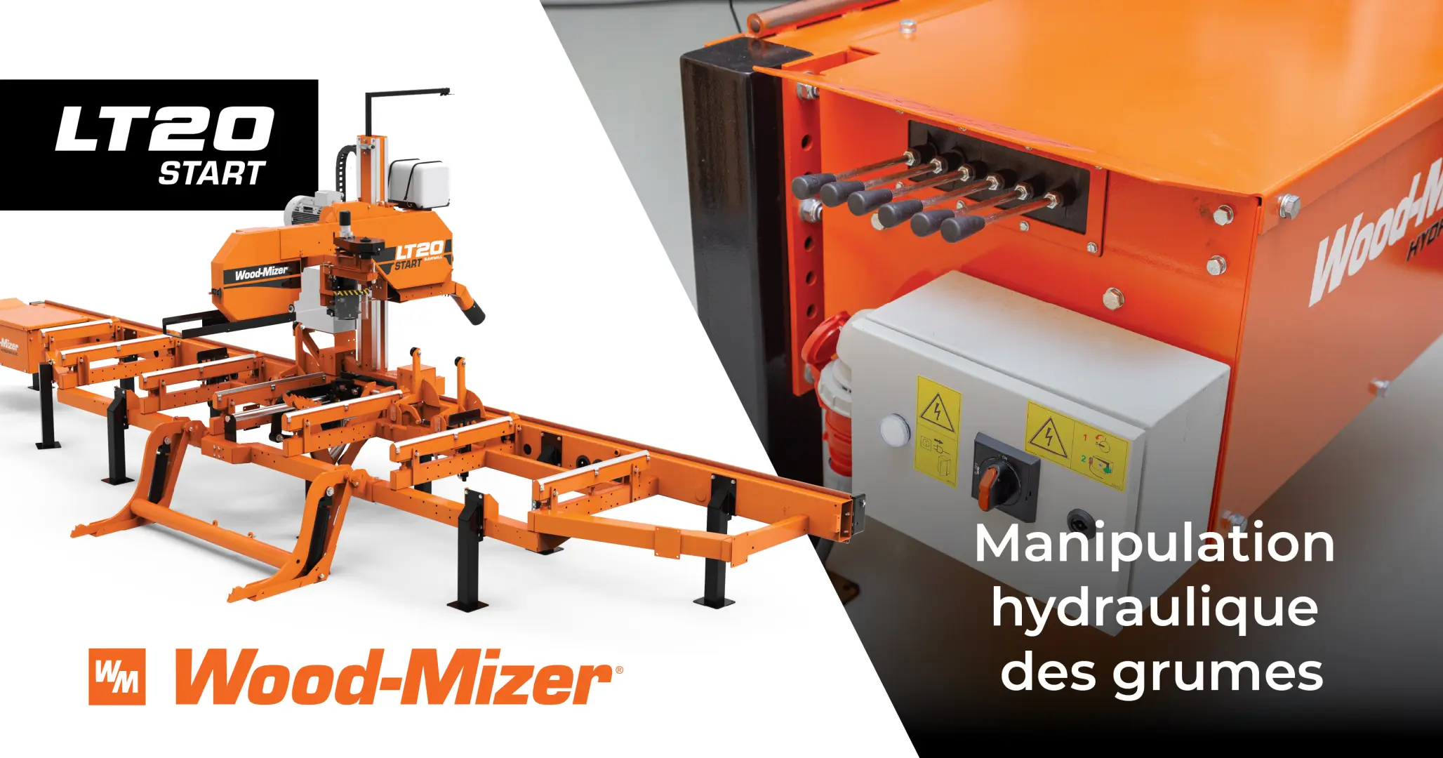 Hydraulique complète, prête à l’action ! | Série de scieries LT20 | Wood-Mizer