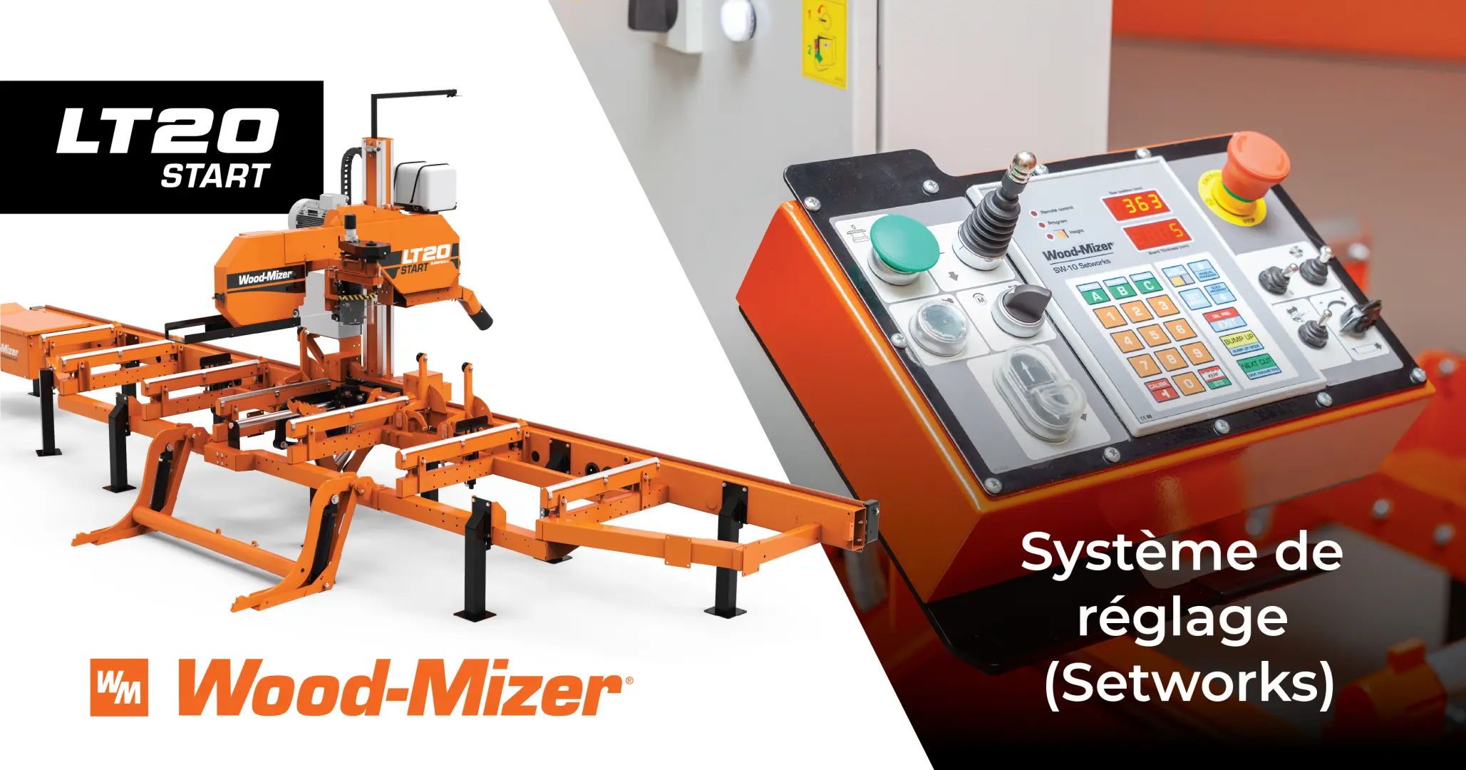 Hydraulique complète, prête à l’action ! | Série de scieries LT20 | Wood-Mizer