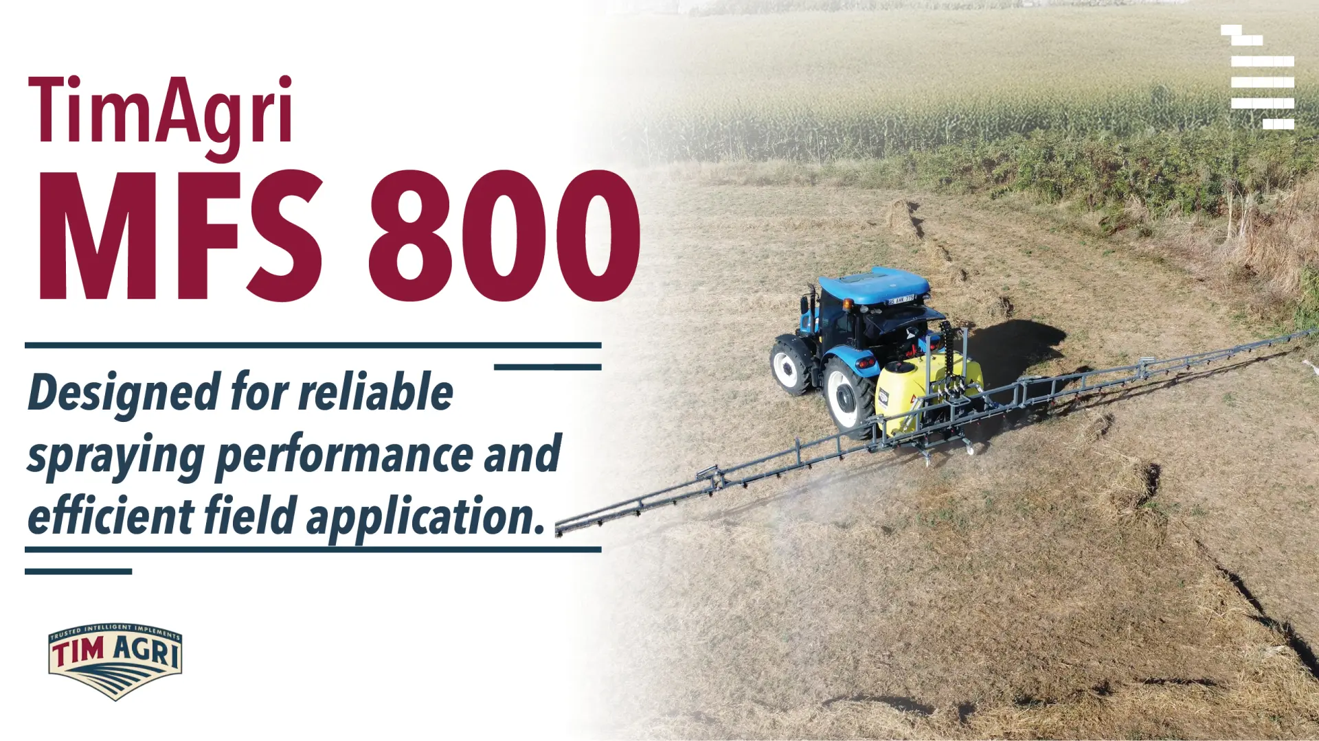 TIMAGRI MFS 800 | Designed for reliable spraying performance and efficient field application