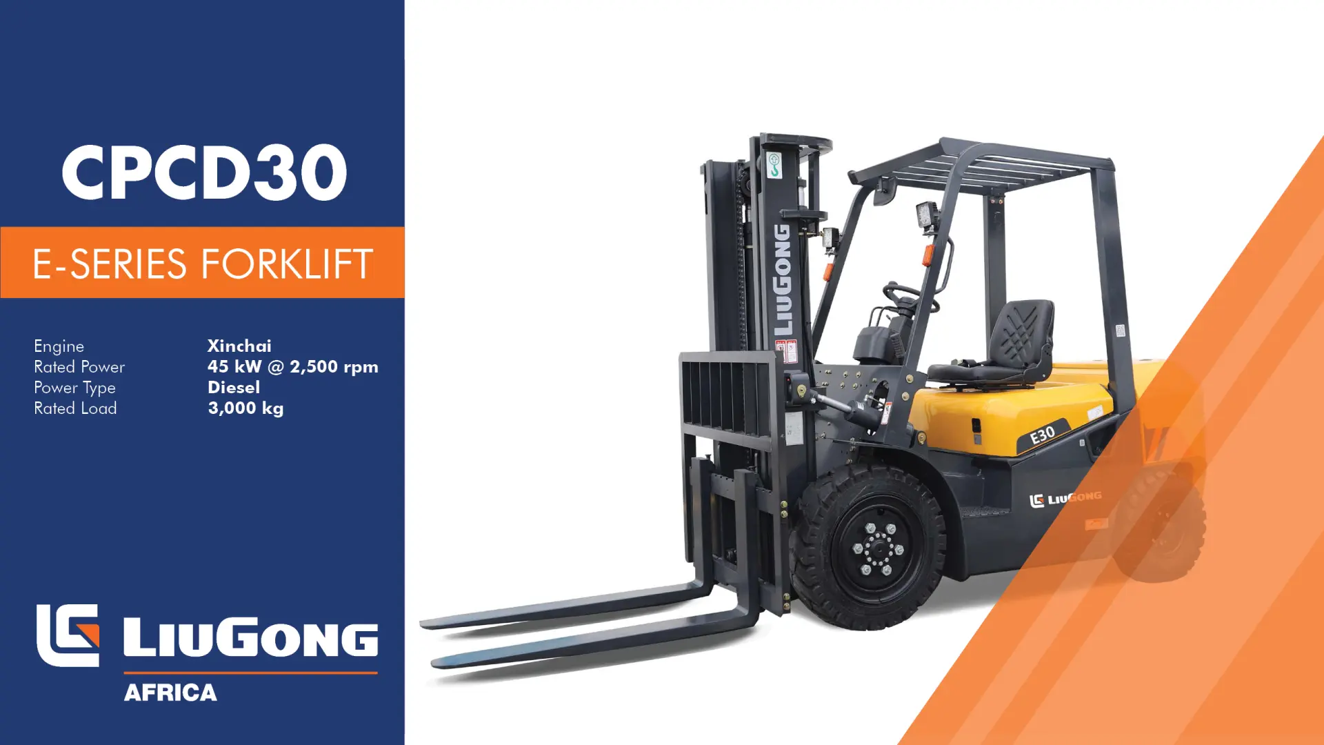 CPCD30 E-Series forklift | LiuGong
