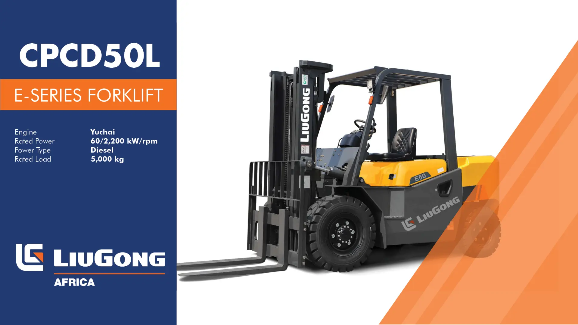 CPCD50L E-Series forklift | LiuGong