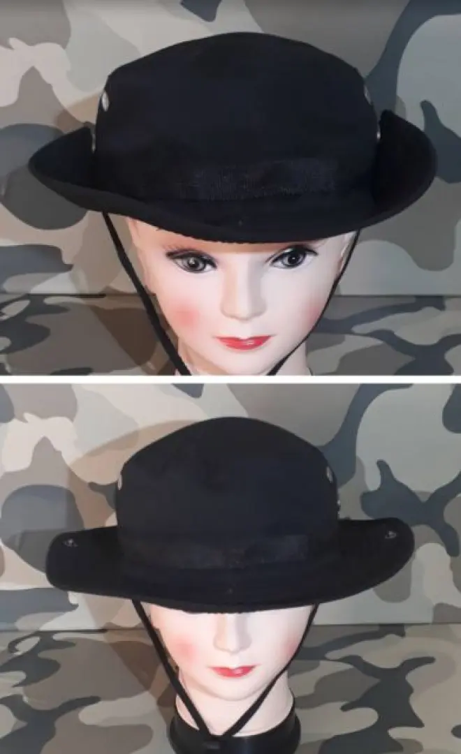A Wide brim beanie hat Black) | Outdoor Innovation