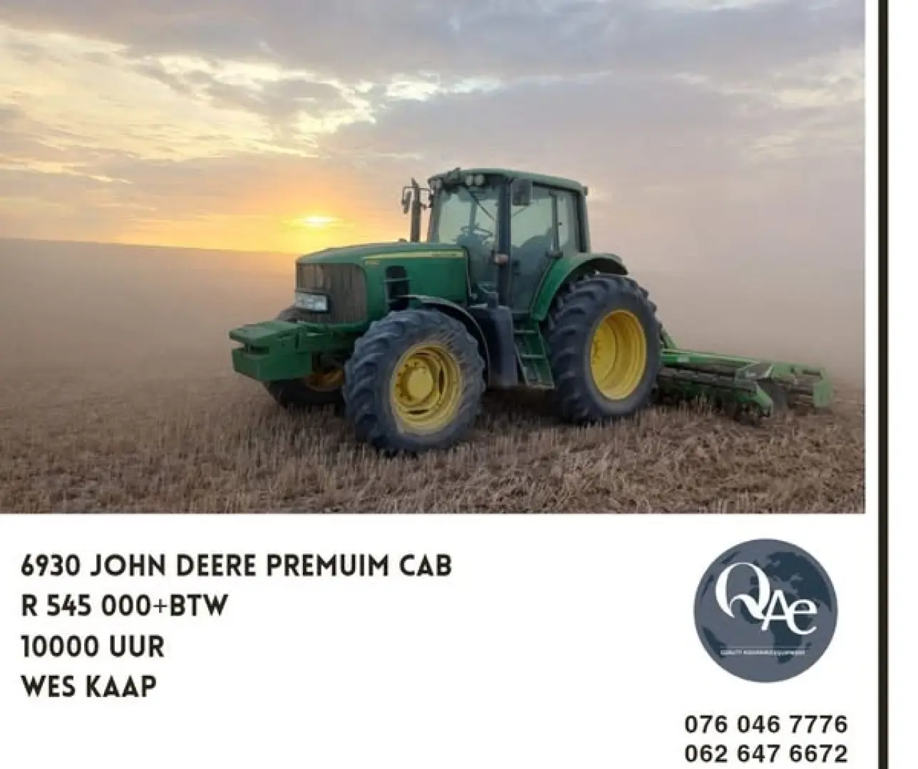 6930 John Deere Premium Cab |  QAC Equipment