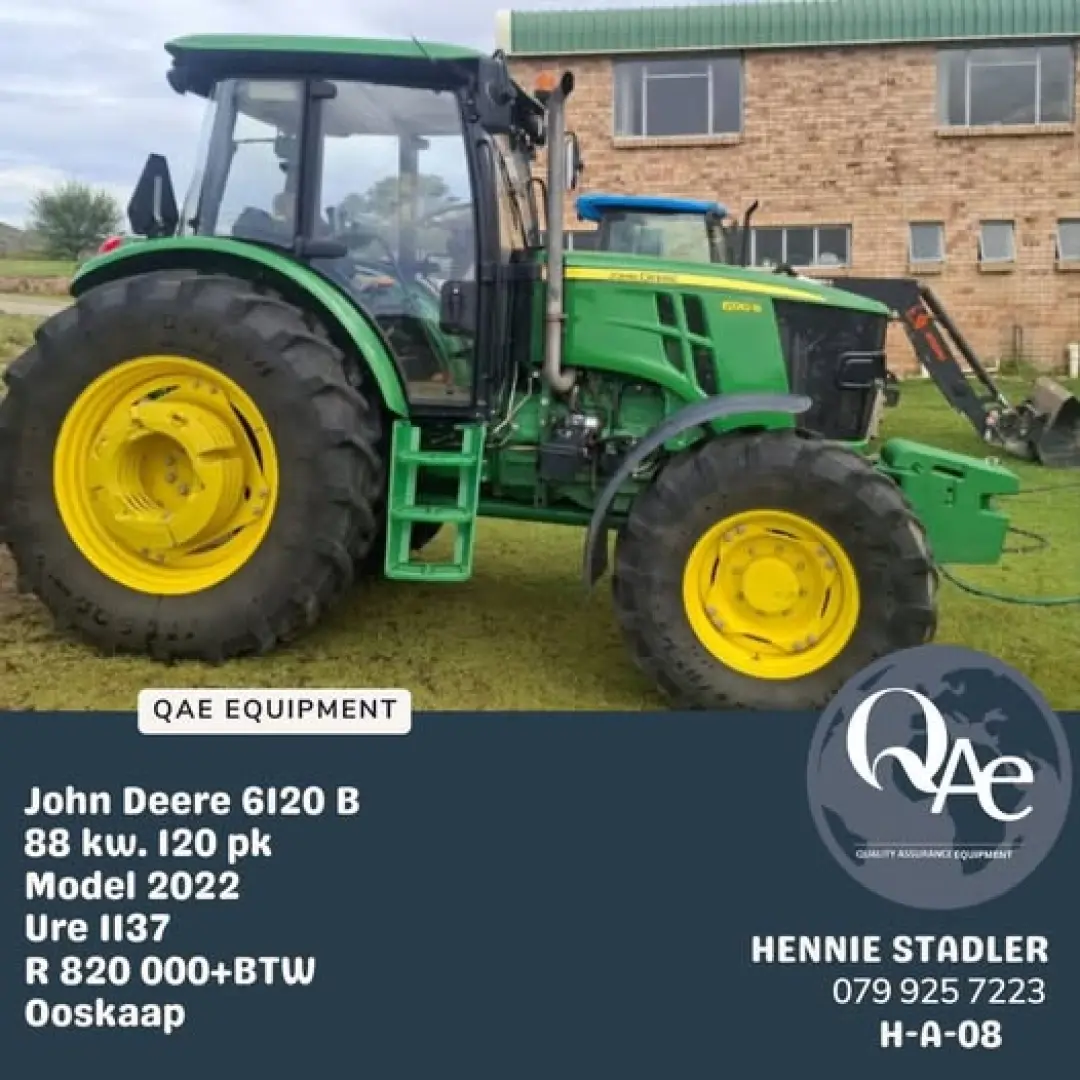 John Deere 6120B 1137 Hours 2022 Model |  QAC Equipment