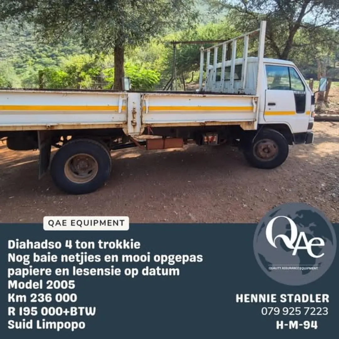 Diahadso 4 Ton Trokkie | QAC Equipment