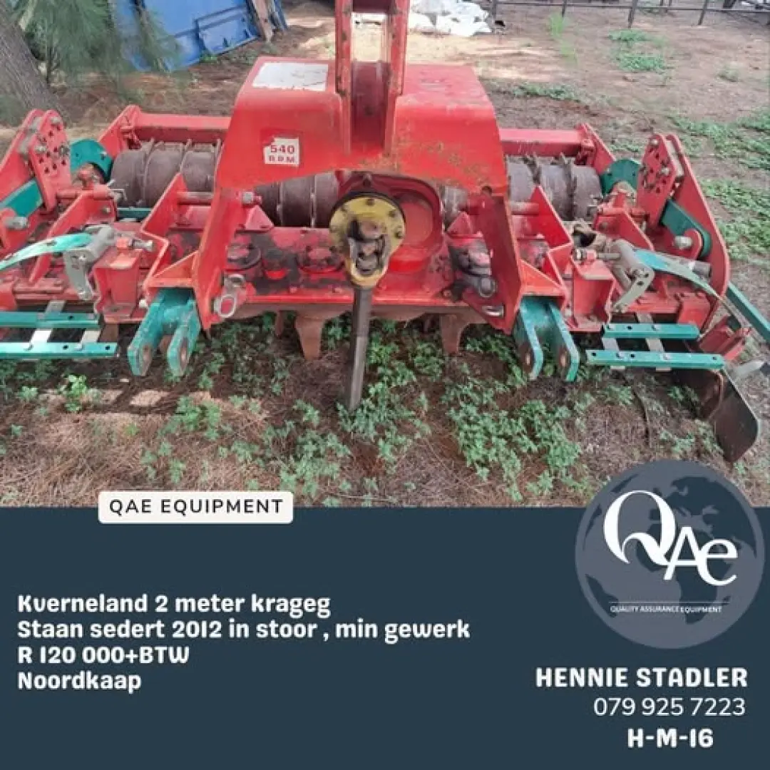 Kverneland 2 meter krageg Staan sedert 2012 in stoor |  QAC Equipment