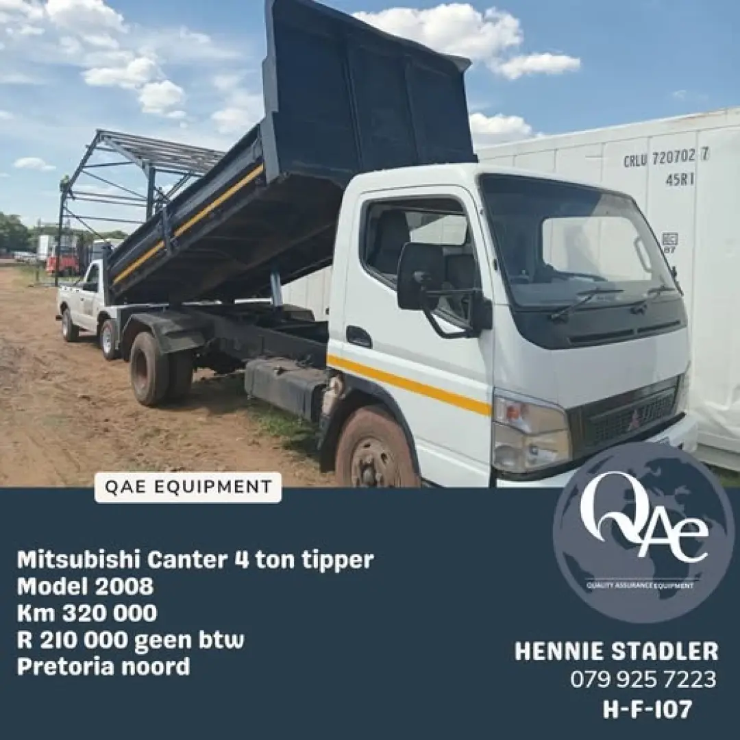 Mitsubishi Canter 4 Ton Tipper 2008 Models |  QAC Equipment