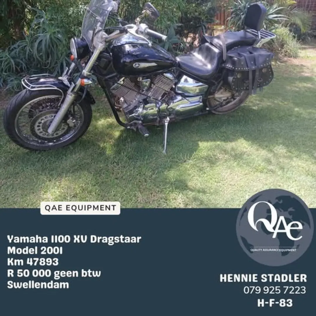 Yamaha Dragstar 1100 XV 2001 Model |  QAC Equipment