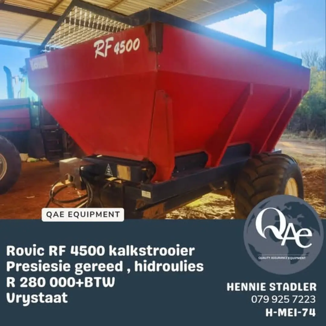 Rovic RF4500 kalkstrooier |  QAC Equipment