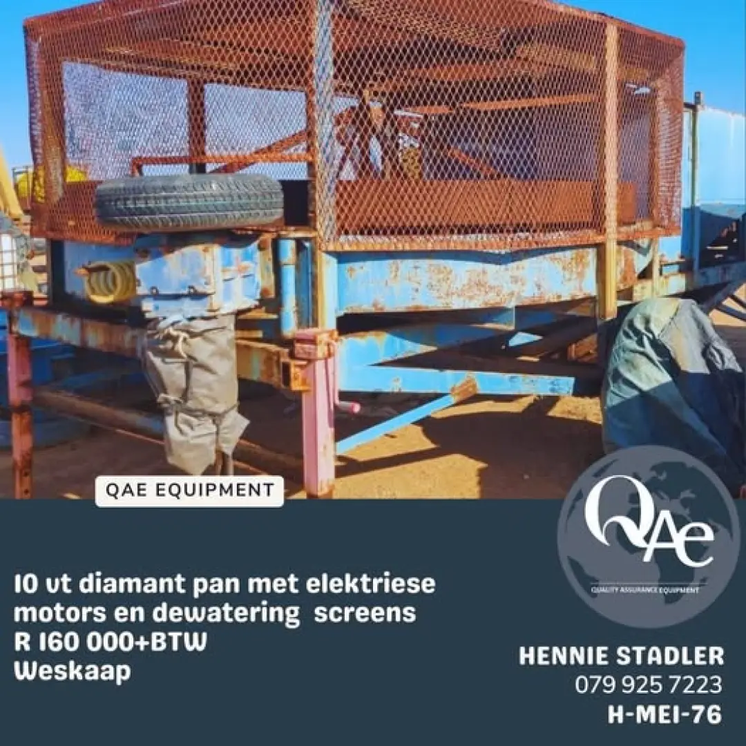 10vt Diamant pan met elektriese motors |  QAC Equipment