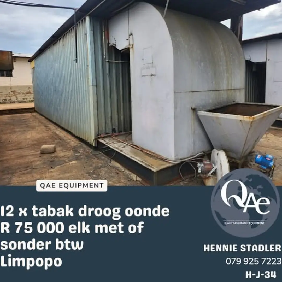 Tabak Droog Oonde  | QAC Equipment