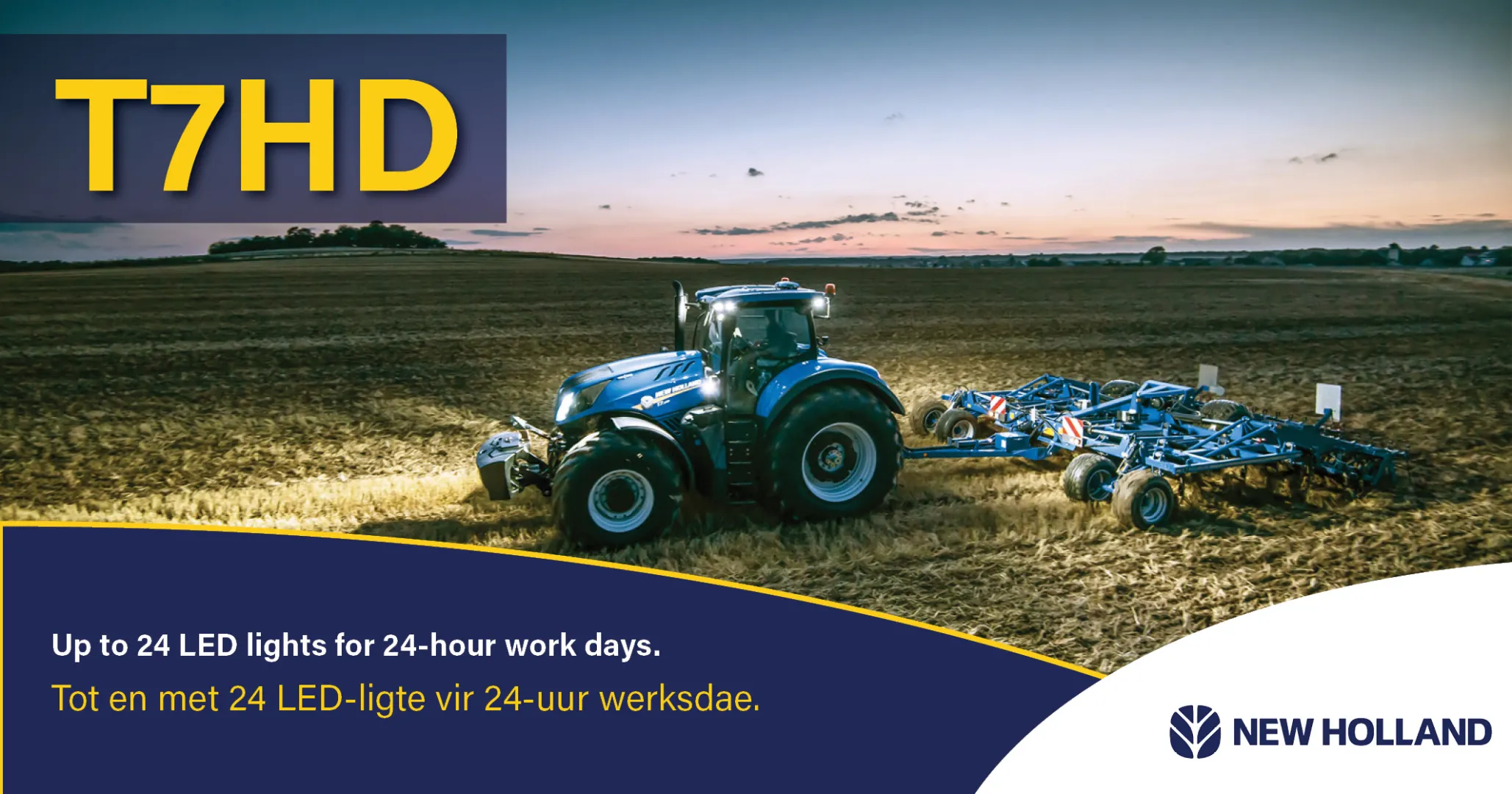 Up to 24 LED lights for 24-hour work days