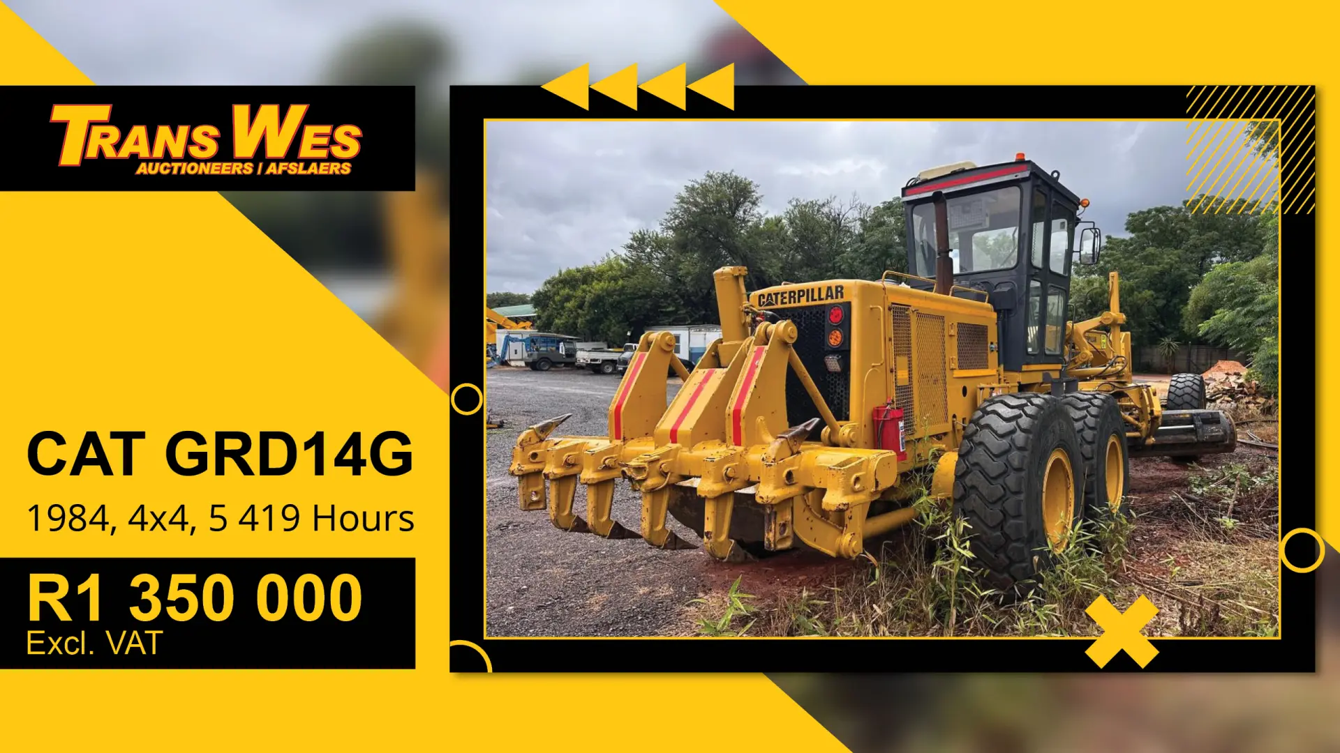 1984 CAT GRD14G | Trans Wes Auctioneers