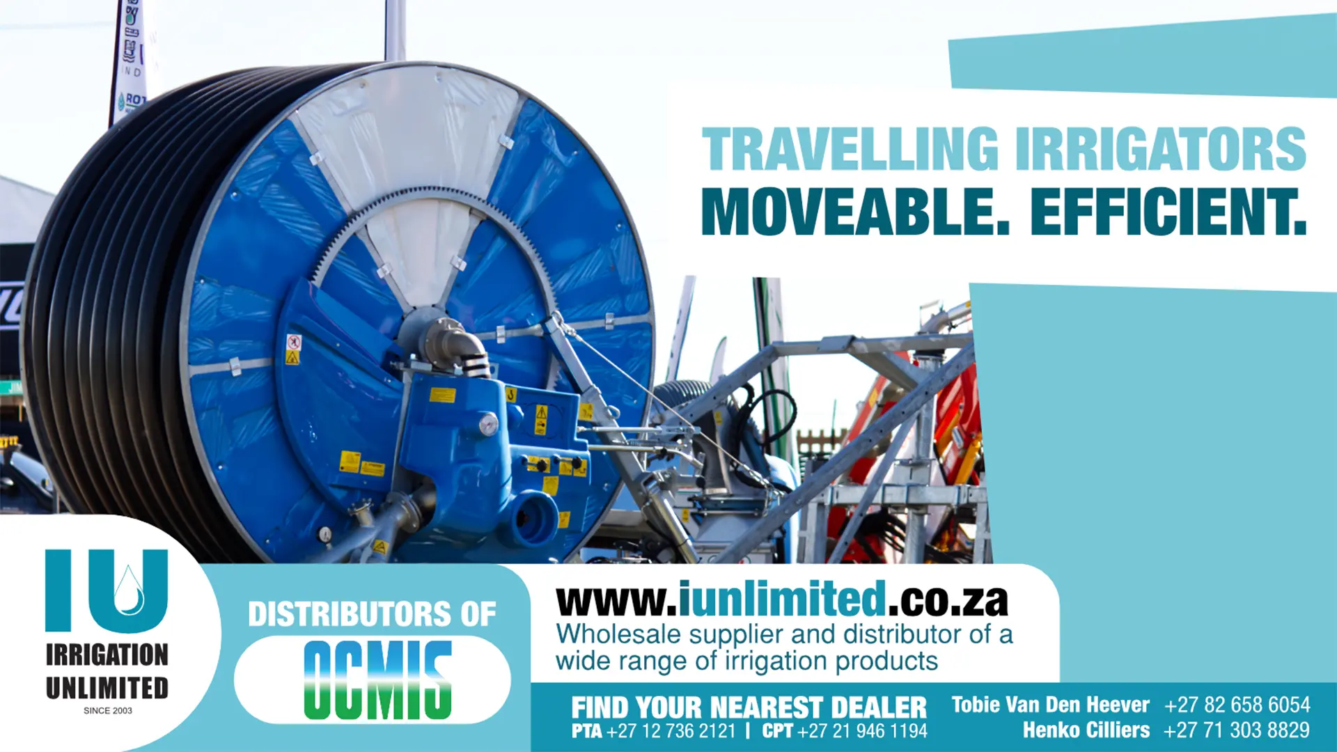 Travelling Irrigators Moveable Efficient Ocmis Systems | Irrigation Unlimited