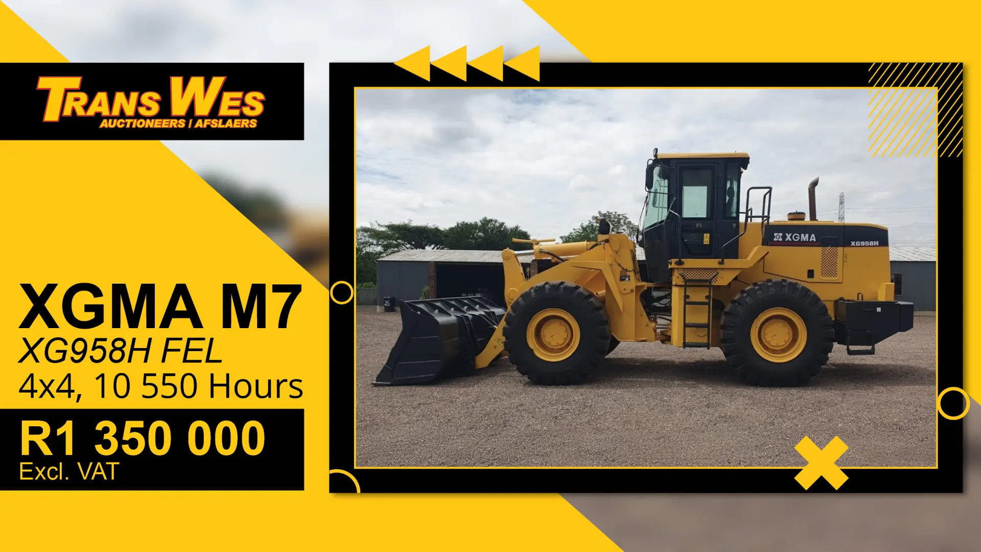 XGMA M7XG958H FEL For Sale In Pretoria | Trans Wes Auctioneers