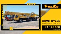XCMG QY25K (2007) Mobile Crane For Sale In Pretoria Gauteng | Trans Wes Auctioneers