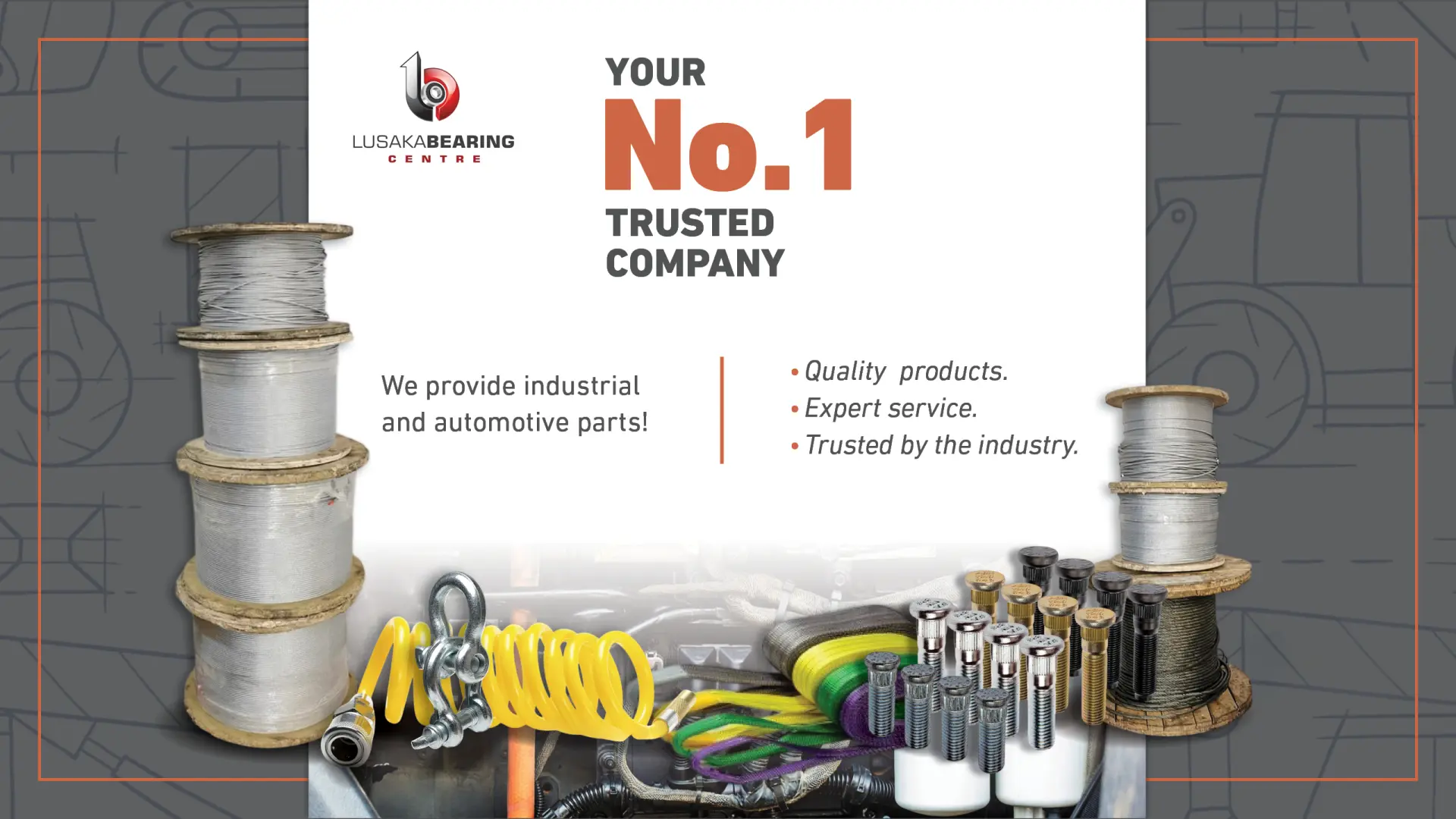 Your No. 1 trusted company | We provide industrial and automotive parts! | Lusaka Bearing Centre