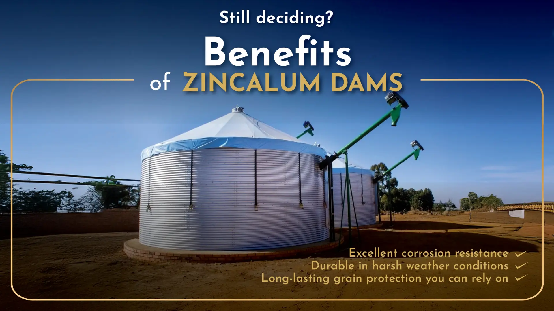 Long lasting grain protection | Zincalum grain dams | RSA Grain Storage Solutions