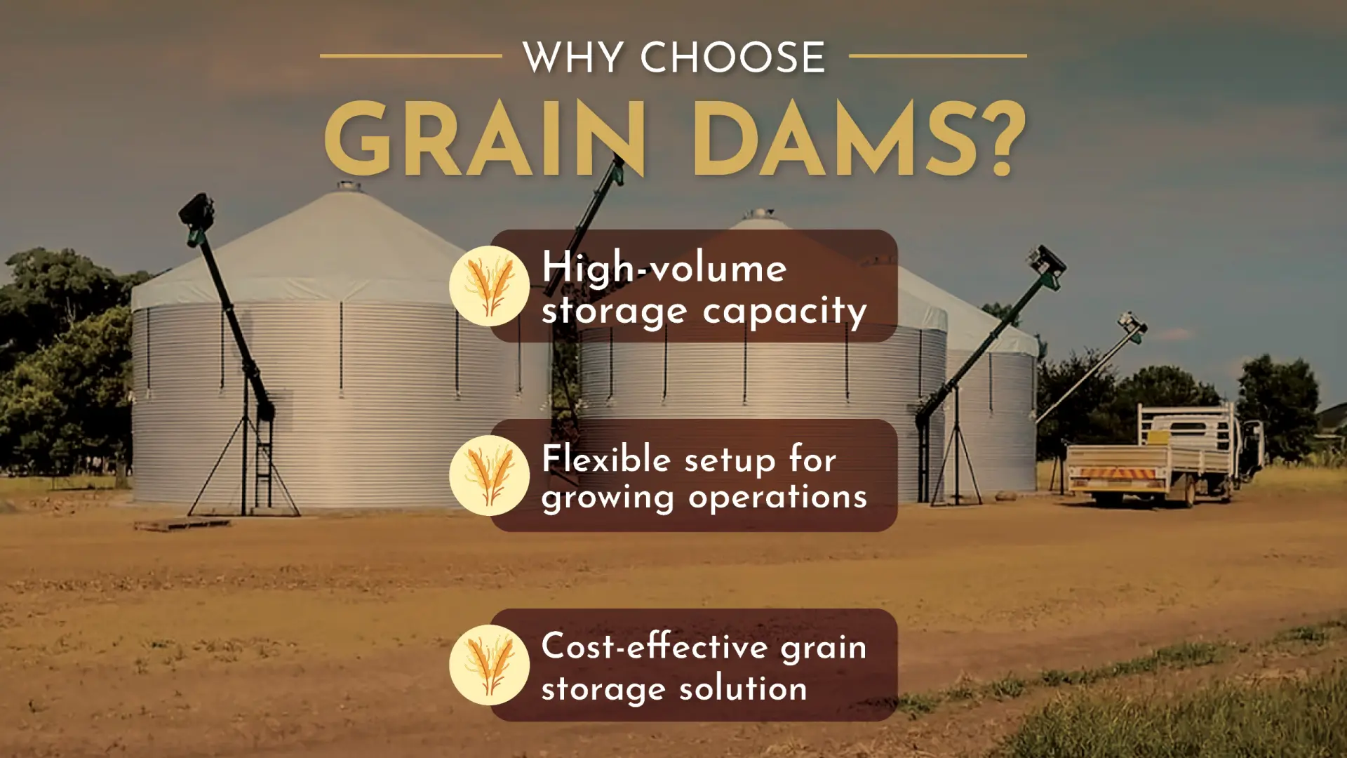 High-volume grain dams &amp; flexible storage solutions | RSA Grain Storage Solutions