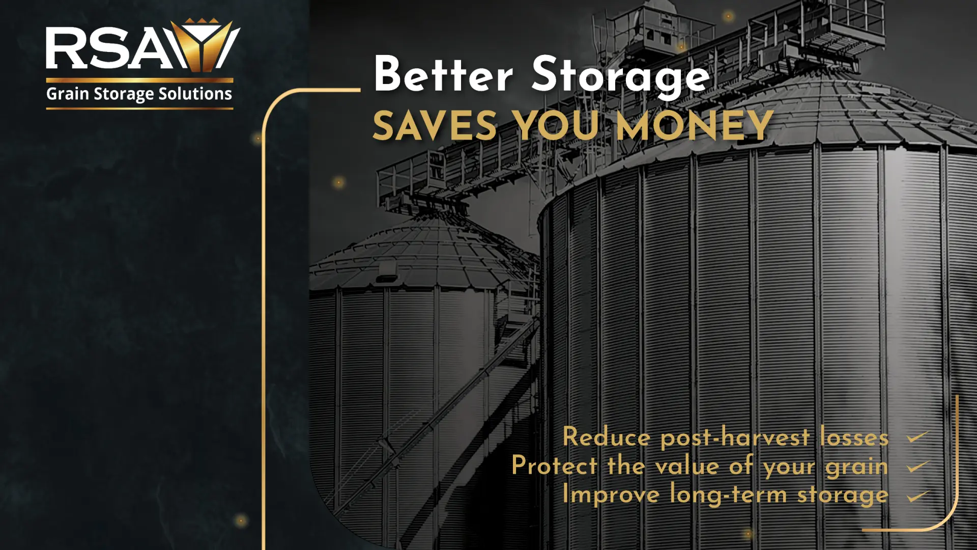 Premium grain storage: Reduce post-harvest losses &amp; save money | RSA Grain Storage Solutions