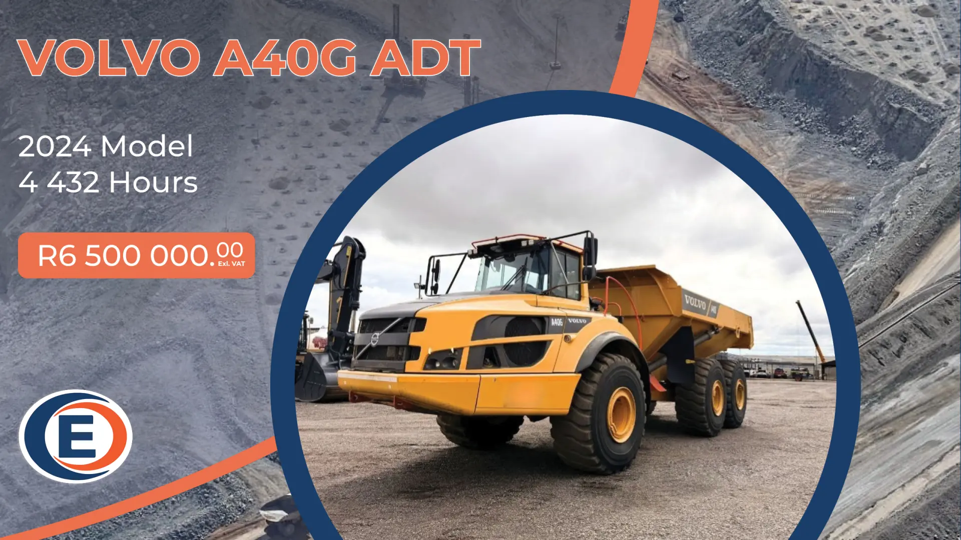 2024 VOLVO A40G ADT | 4 432 HOURS | EarthComp