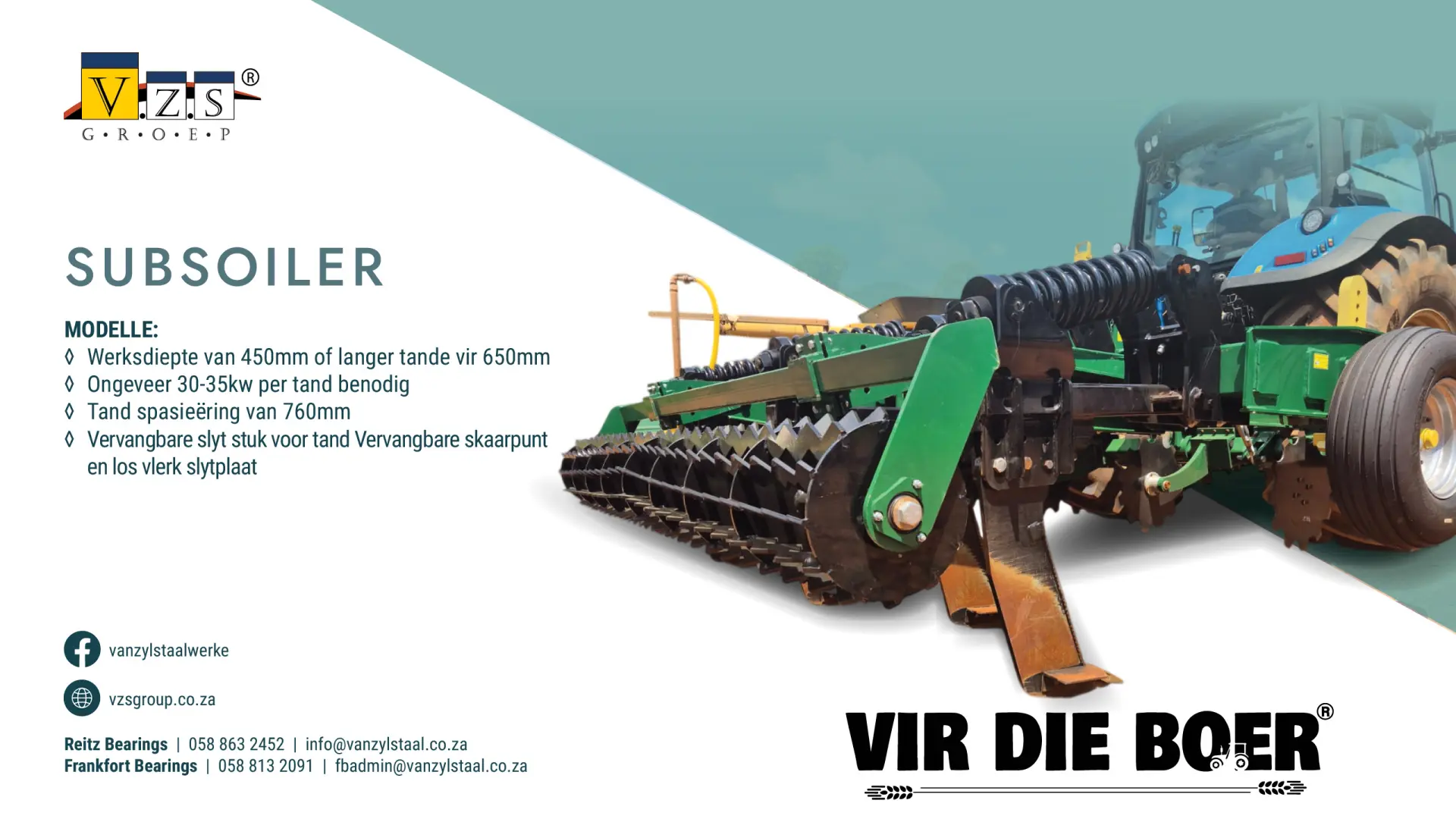 Subsoiler | Van Zyl Staalwerke