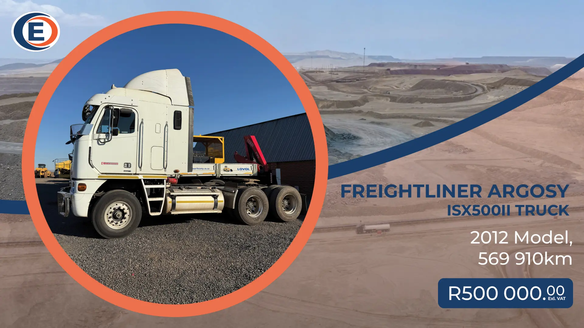2012 Freightliner Argosy ISX500II Truck | 569 880 km | EarthComp