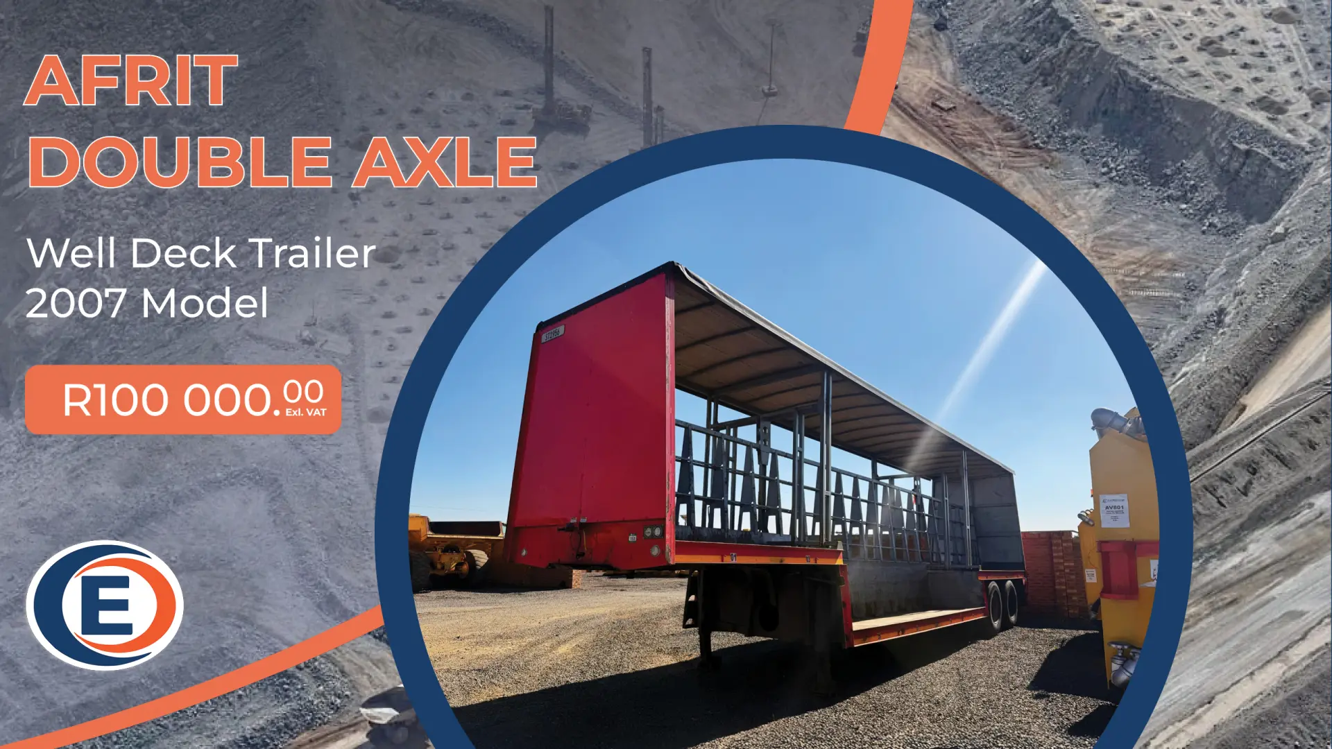 2007 AFRIT Double Axle Well Deck Trailer | EarthComp 