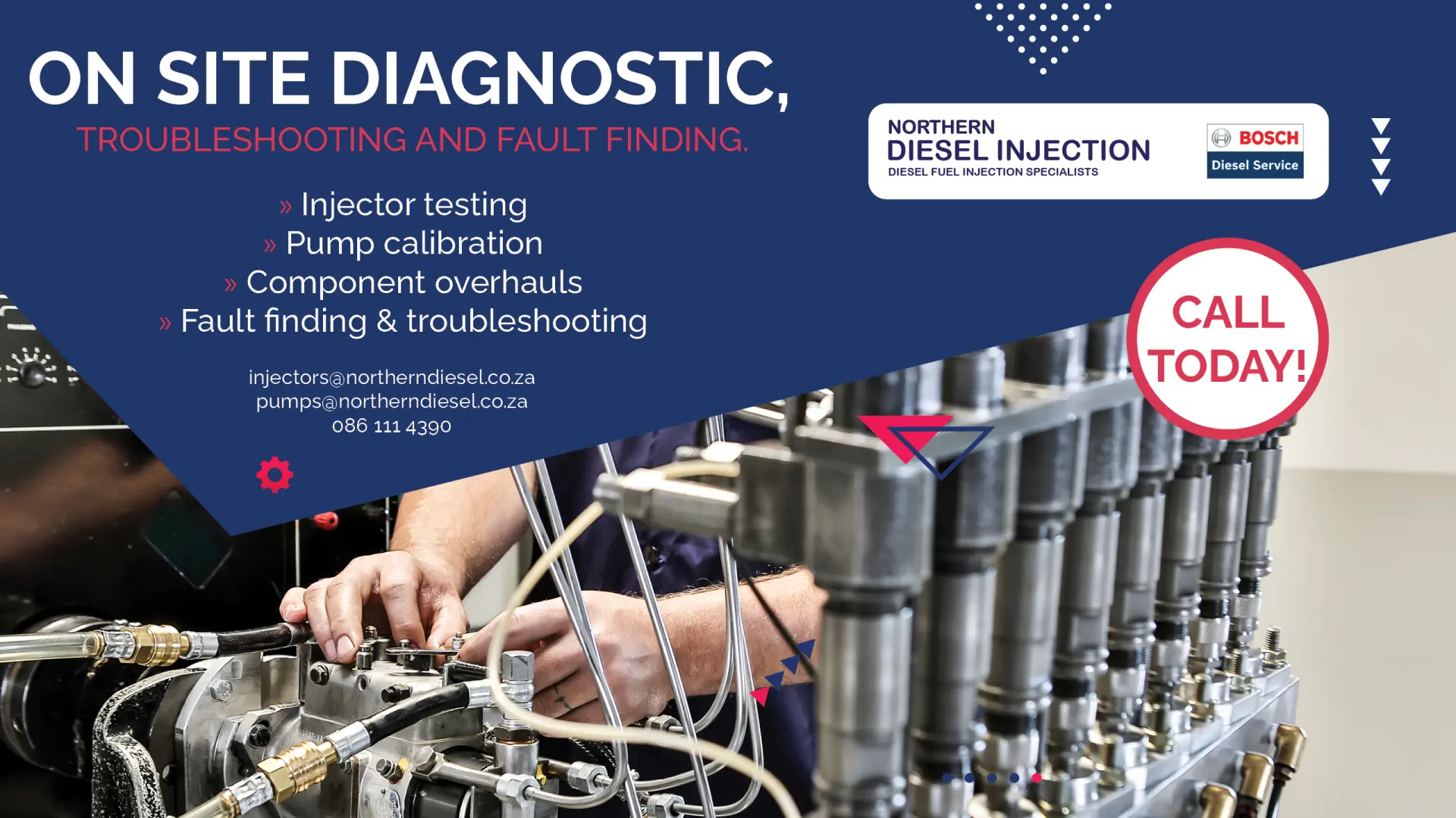 On site diagnostic, troubleshooting and fault finding | Northern Diesel Injection