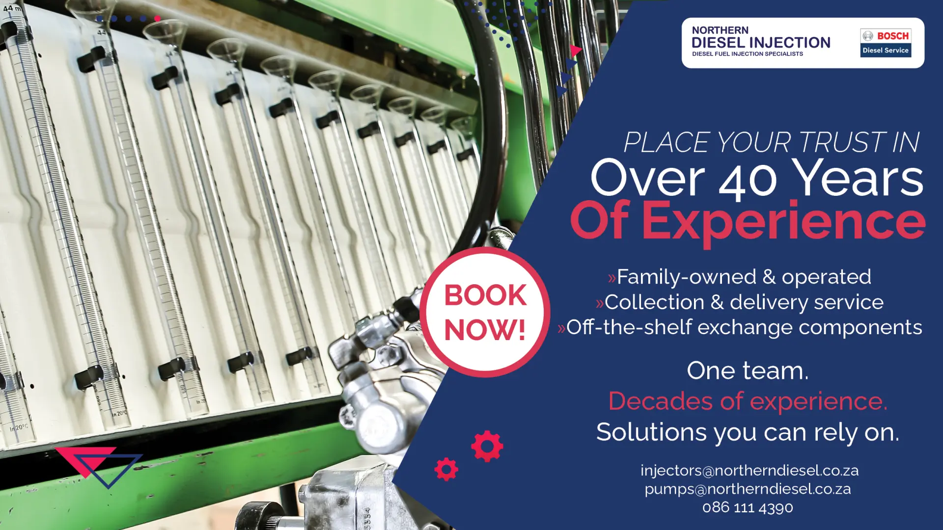 Place your trust in Over 40 Years Of Experience | Northern Diesel Injection