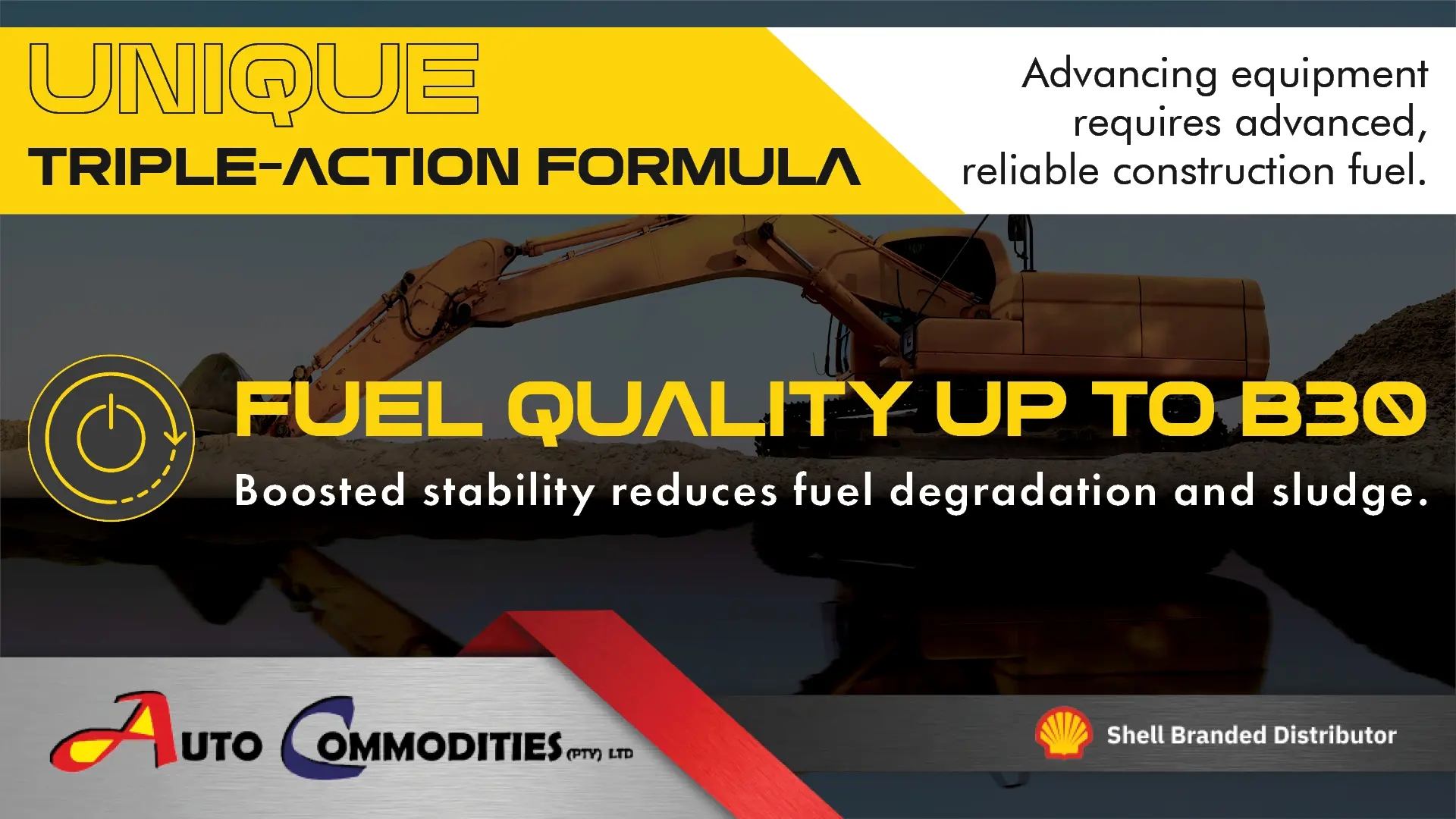 Advanced equipment requires advanced, reliable fuel | Auto Commodities: Your trusted Shell distributor