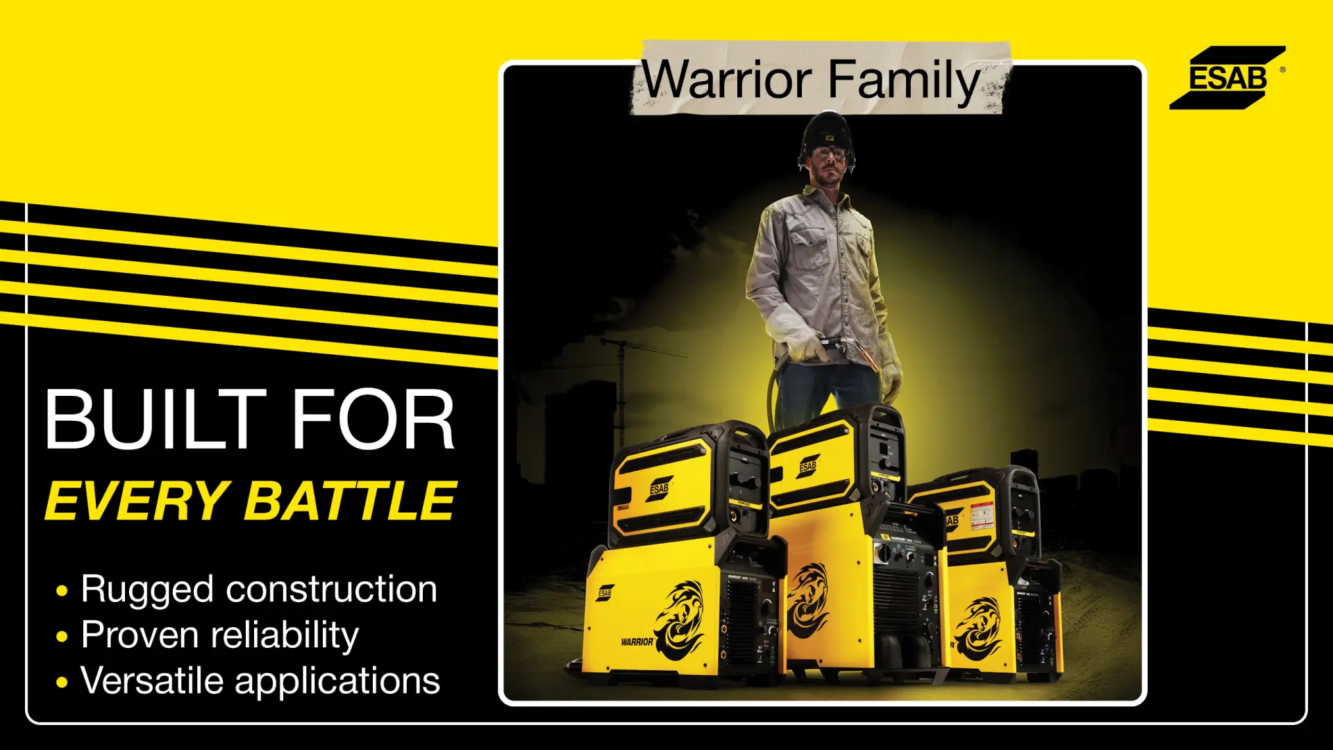 Warrior Family | Built for every battle | ESAB South Africa