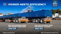 Used Afrit Dropside Tipper Link Trailers for sale at Impala Truck Sales