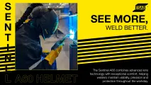 See more, weld better | Sentinel A60 Helmet | ESAB South Africa