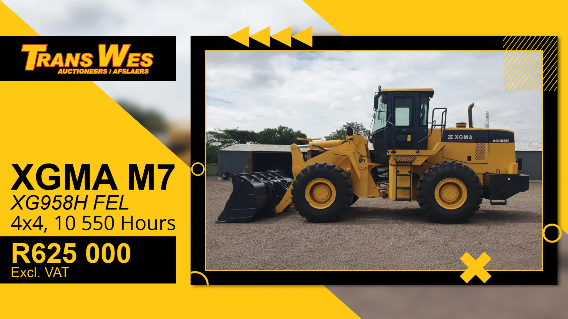 XGMA M7XG958H FEL For Sale In Pretoria | Trans Wes Auctioneers