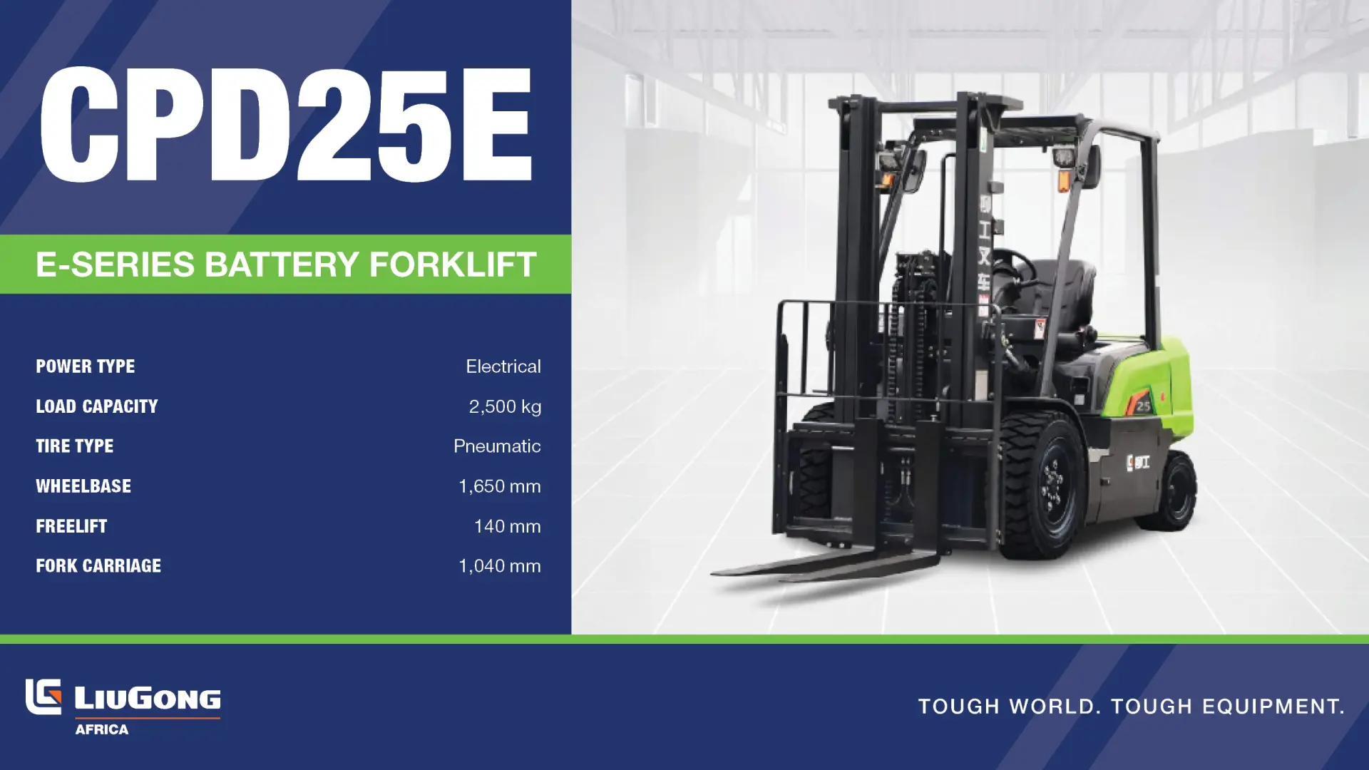 CPD25E Electric forklift | LiuGong